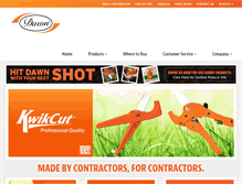 Tablet Screenshot of dawnindustries.com